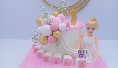 Balloon Barbie Cake