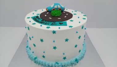 Blue Car Cake